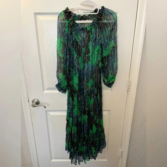 Megan Park KAILUA CHIFFON DRESS xs - Picture 3 of 7